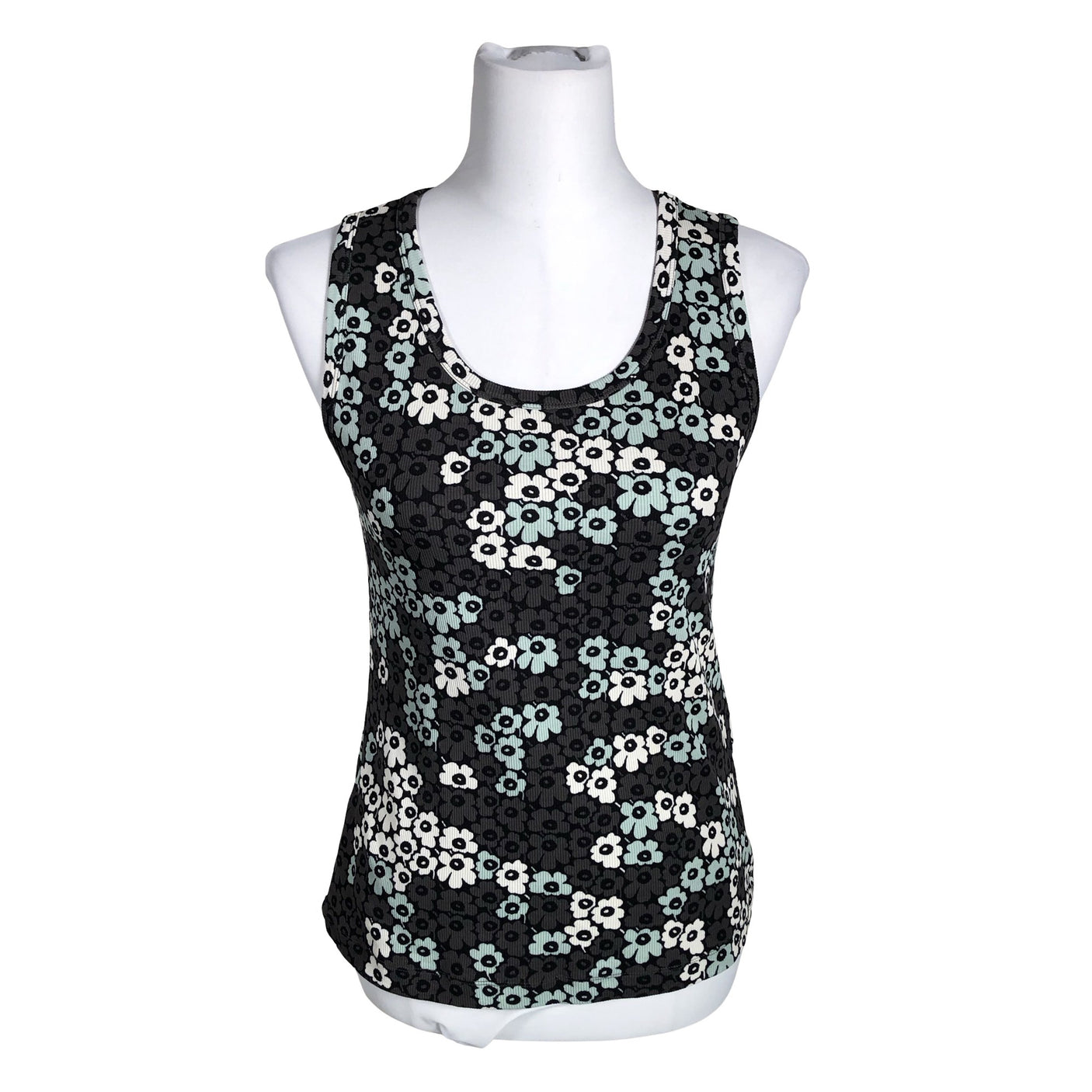 Unisex Marimekko - Tricot tank top, size 40 - Gray (1)