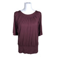 Unisex Soyaconcept - Short-sleeved blouse, size 38 - Wine red ()