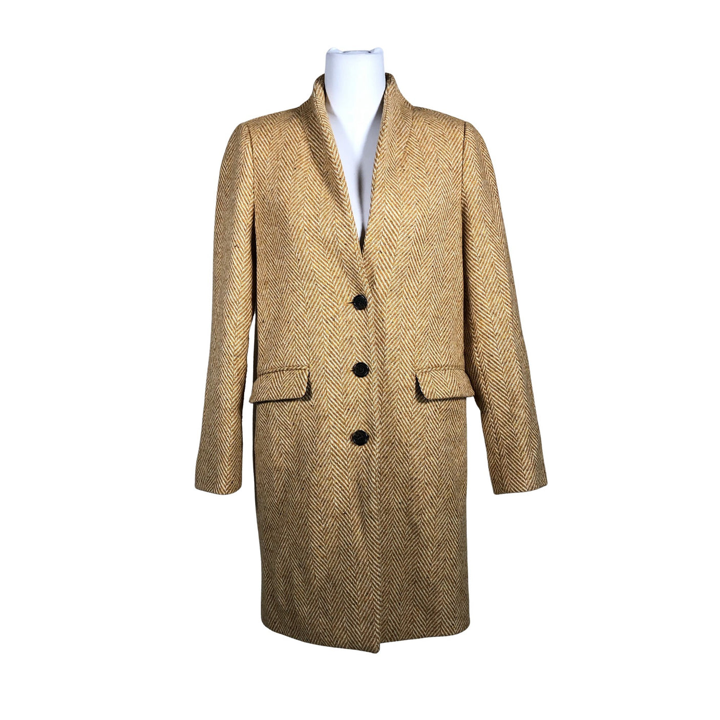 Unisex J.Crew - Wool coat, size 36 - Yellow (1)