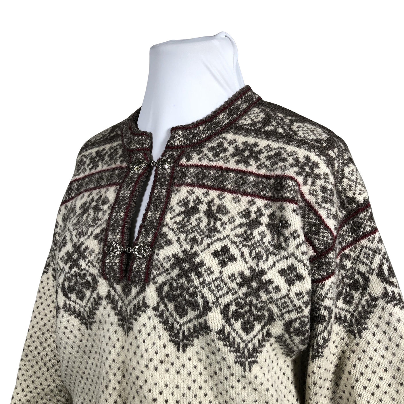 Unisex Handmade - Sweater, size 42 - Natural white (2)