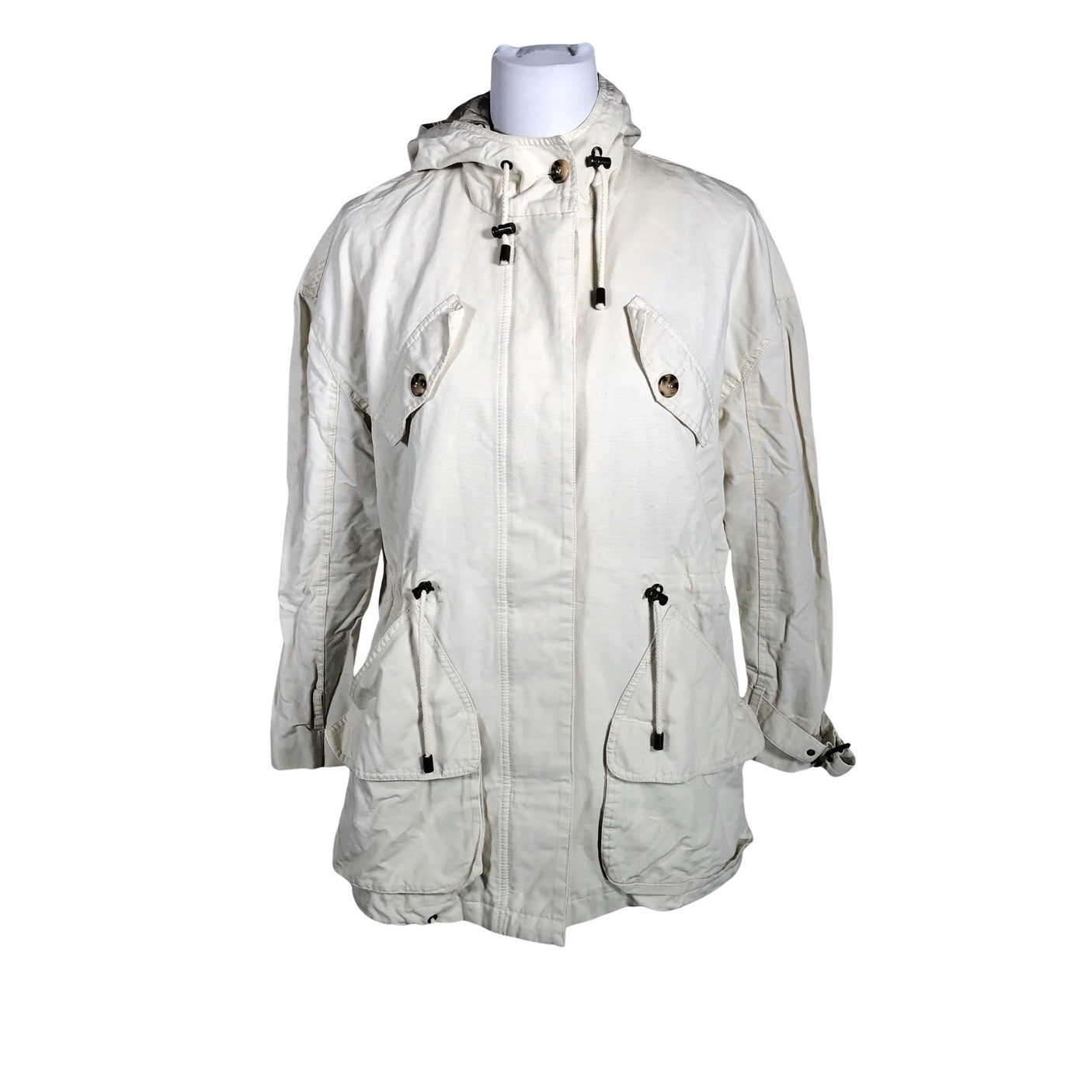 Unisex Selected - Outdoor jacket, size 36 - Natural white (1)