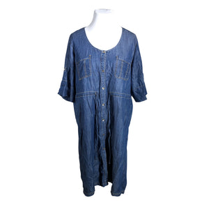 Unisex Persona by Marina Rinaldi - Denim dress, size 48 - Blue (1)