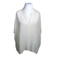 Unisex Eileen Fisher - Short-sleeved blouse, size 50 - Natural white ()