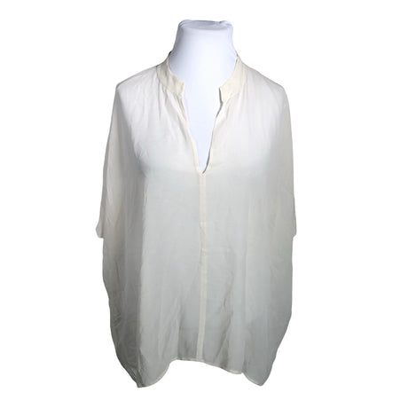 Unisex Eileen Fisher - Short-sleeved blouse, size 50 - Natural white ()