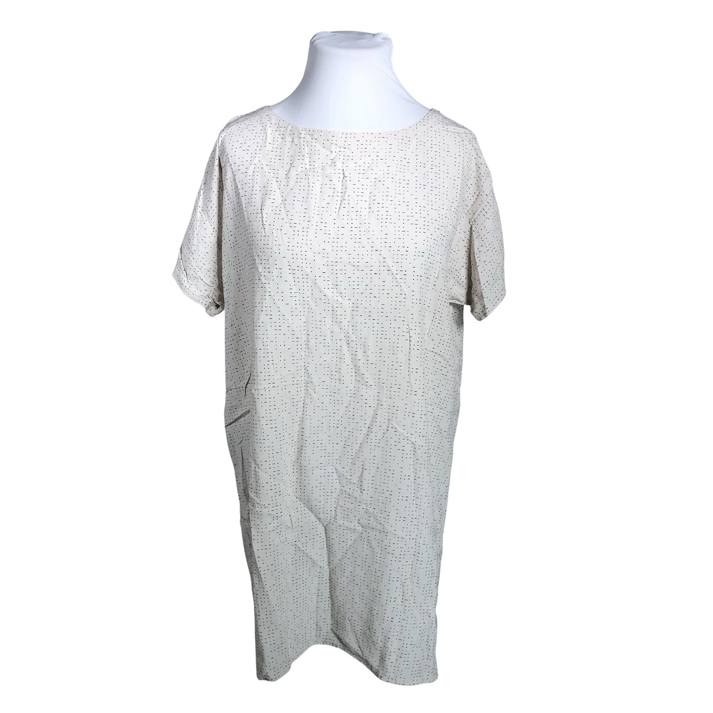 Unisex Eileen Fisher - Schiffon dress, size 48 - Natural white (1)