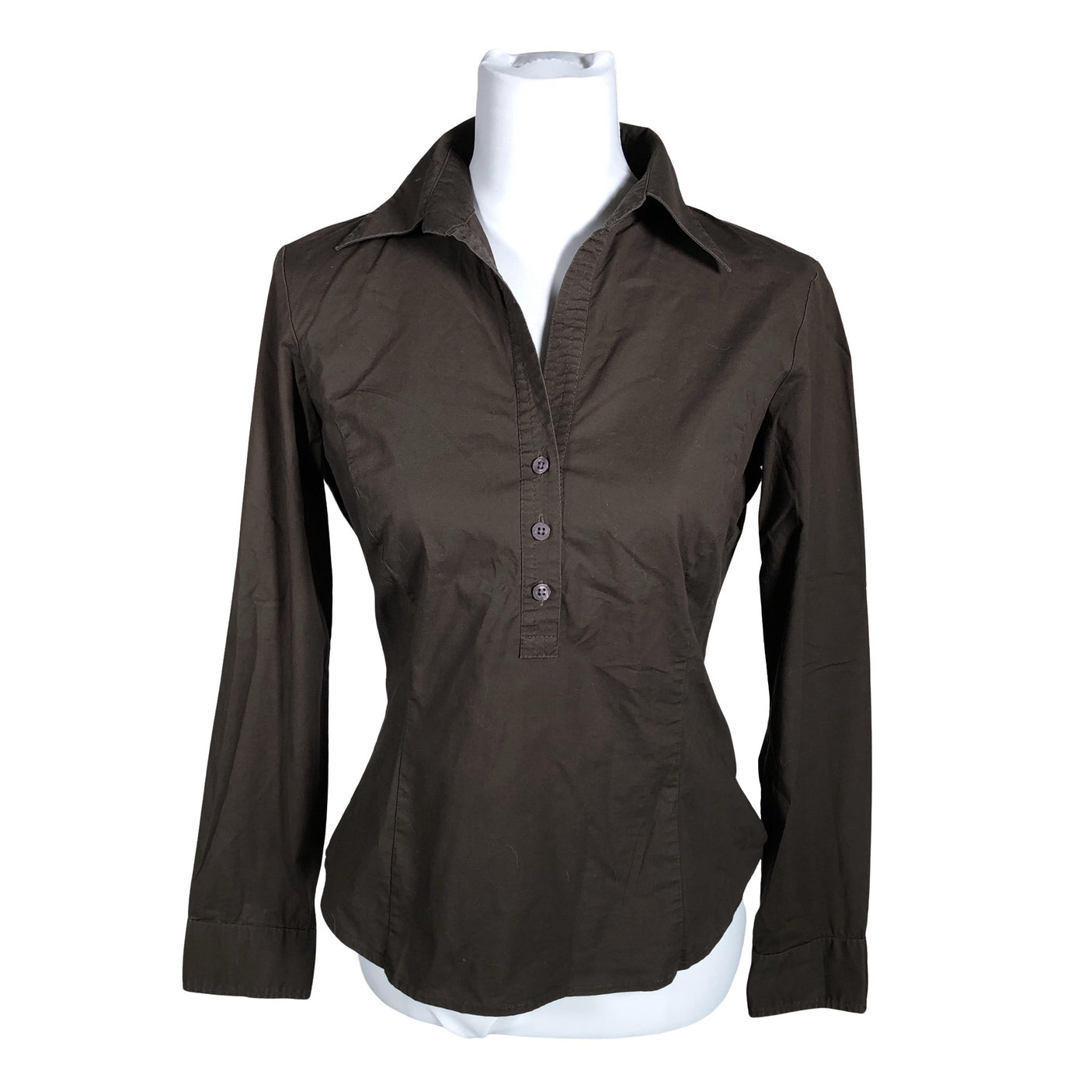 Unisex Benetton - Collared shirt, size 38 - Brown (1)