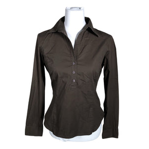 Unisex Benetton - Collared shirt, size 38 - Brown (1)