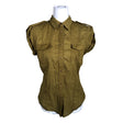 Unisex Gant - Short-sleeved blouse, size 38 - Green ()