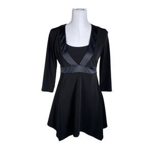 Unisex S.T.I - Schiffon dress, size 36 - Black (1)