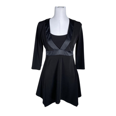 Unisex S.T.I - Schiffon dress, size 36 - Black ()