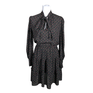 Unisex Lauren Ralph Lauren - Schiffon dress, size 36 - Black (1)