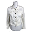 Unisex Your Face - Denim jacket, size 34 - White ()