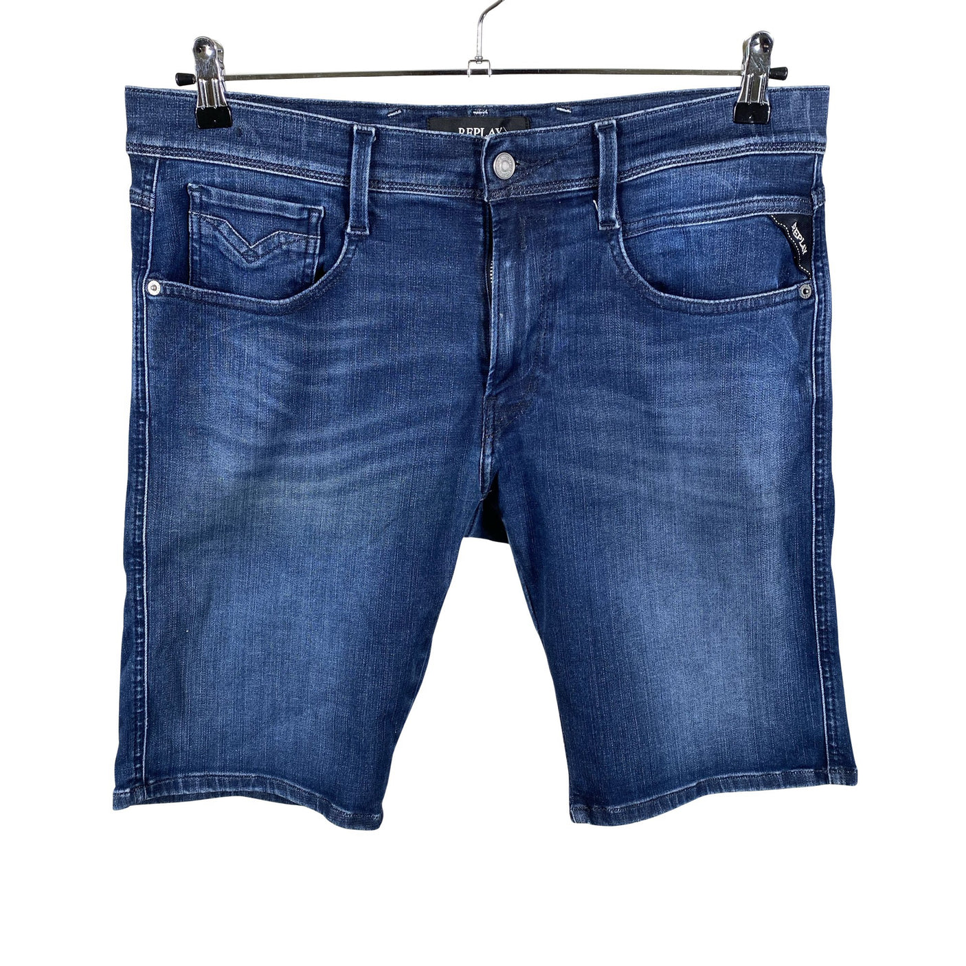 Unisex Replay - Denim shorts, size W34 - Blue (1)