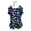 Unisex Ivanka Trump - Short-sleeved blouse, size 38 - Blue ()
