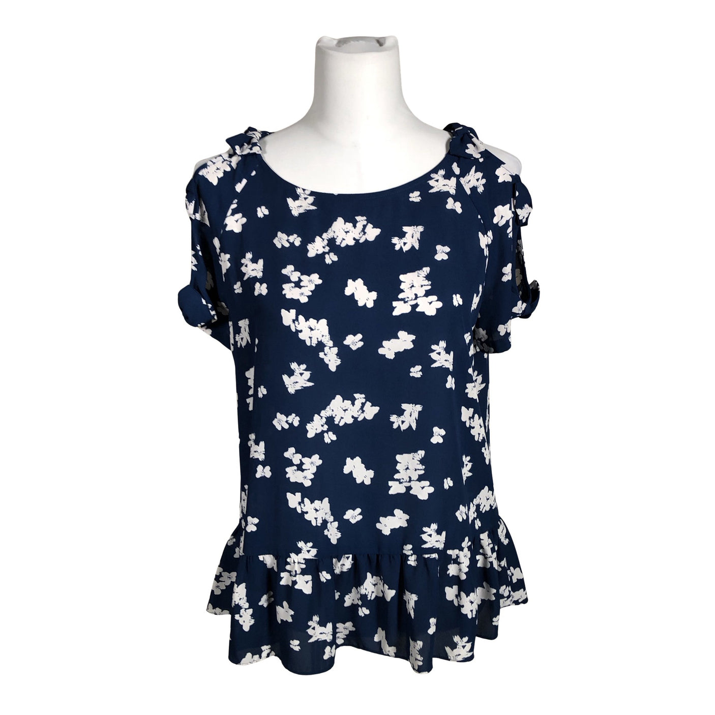 Unisex Ivanka Trump - Short-sleeved blouse, size 38 - Blue (1)