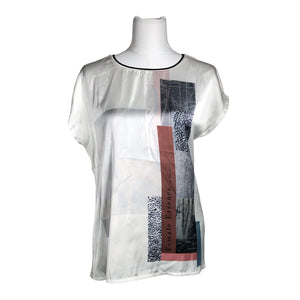 Unisex Garcia Jeans - Short-sleeved blouse, size 38 - White (1)
