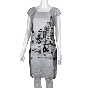 Unisex Uldahl - Schiffon dress, size 36 - Blue (2)