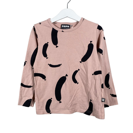 Unisex Papu - Tricot shirt, size 110 - 116 - Light pink ()