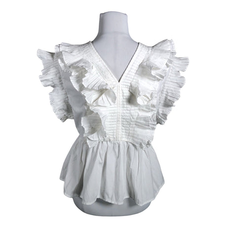 Unisex Y.A.S - Short-sleeved blouse, size 36 - White (2)