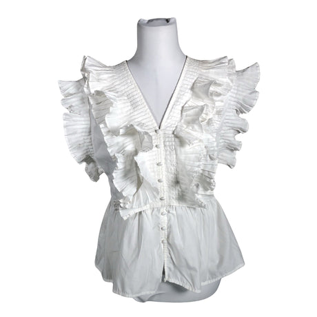 Unisex Y.A.S - Short-sleeved blouse, size 36 - White ()