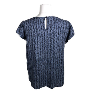 Unisex Soyaconcept - Short-sleeved blouse, size 38 - Blue (2)