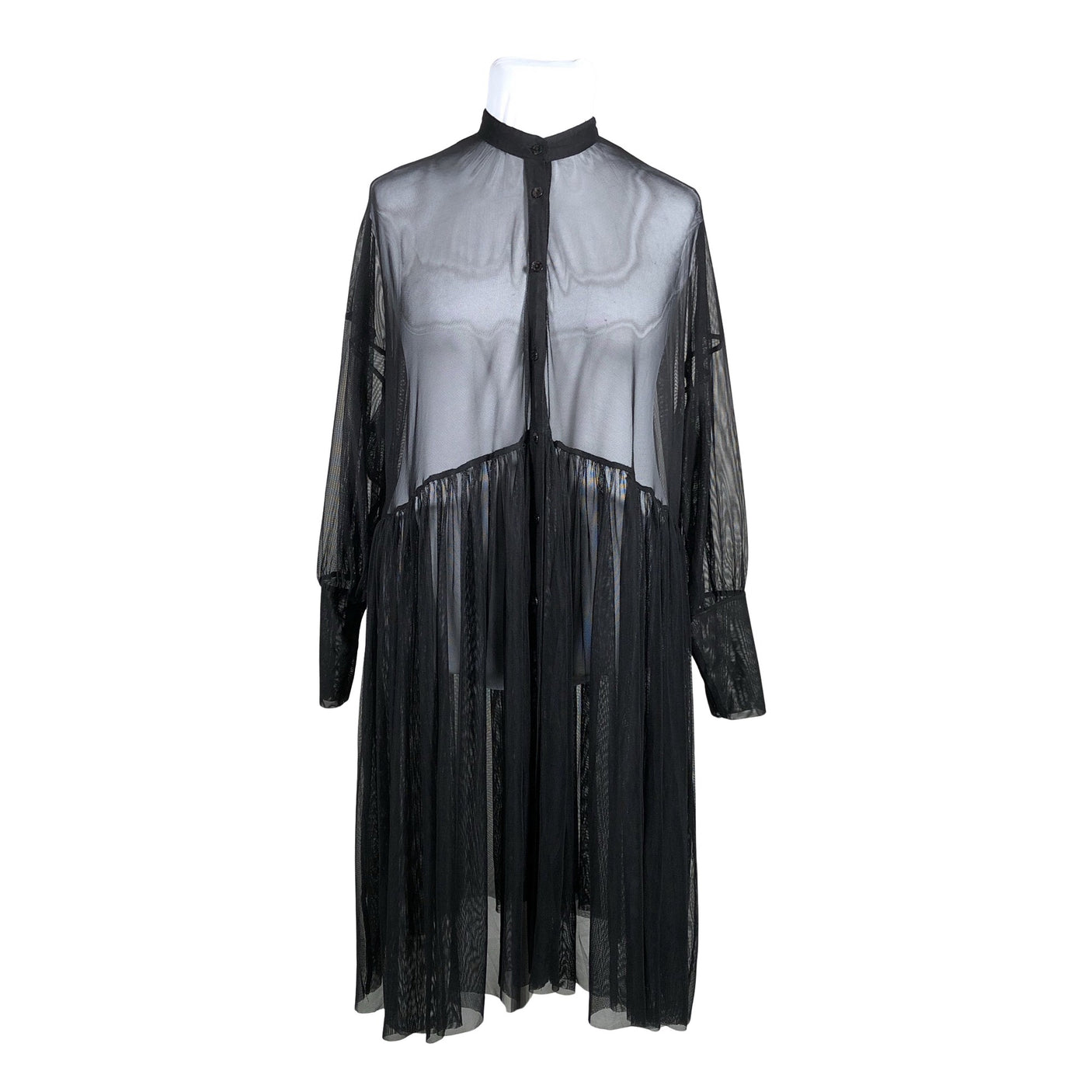 Unisex Bitte Kai Rand - Schiffon dress, size 42 - Black (1)