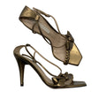Unisex Pura López - Heeled sandals, size 37 - Gold ()