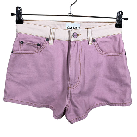 Unisex Ganni - Denim shorts, size W28 - Light pink ()