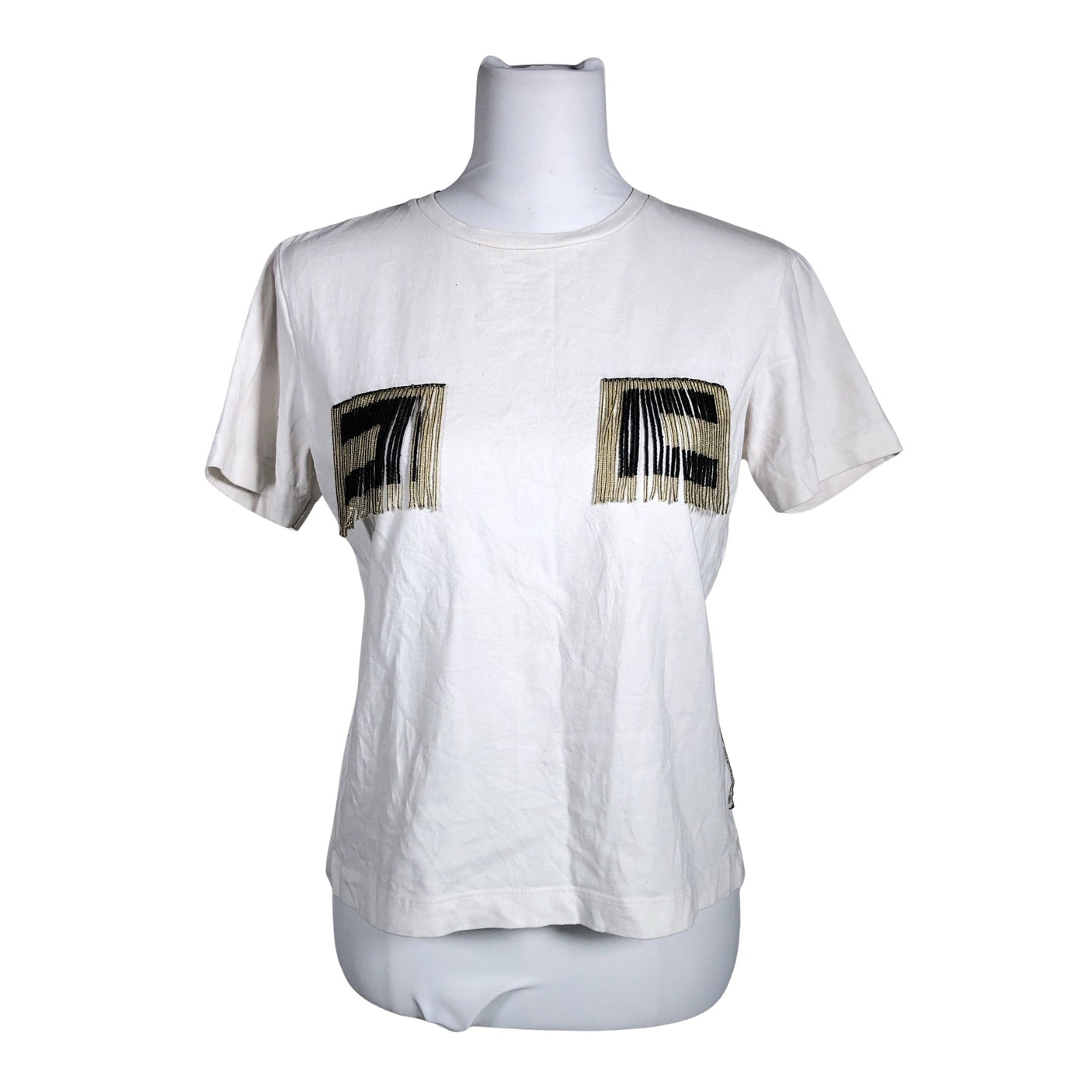 Unisex Elisabetta Franchi - T-shirt, size 44 - White (1)
