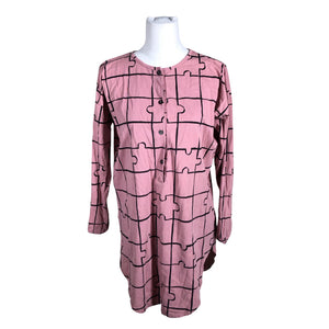 Unisex NOSH - Tricot tunic, size 38 - Light pink (1)
