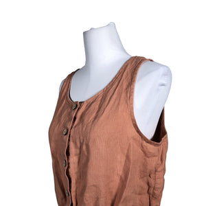 Unisex Not Perfect Linen - Overalls, size 38 - Light pink (2)