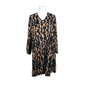 Unisex I Say - Schiffon dress, size 38 - Brown (1)