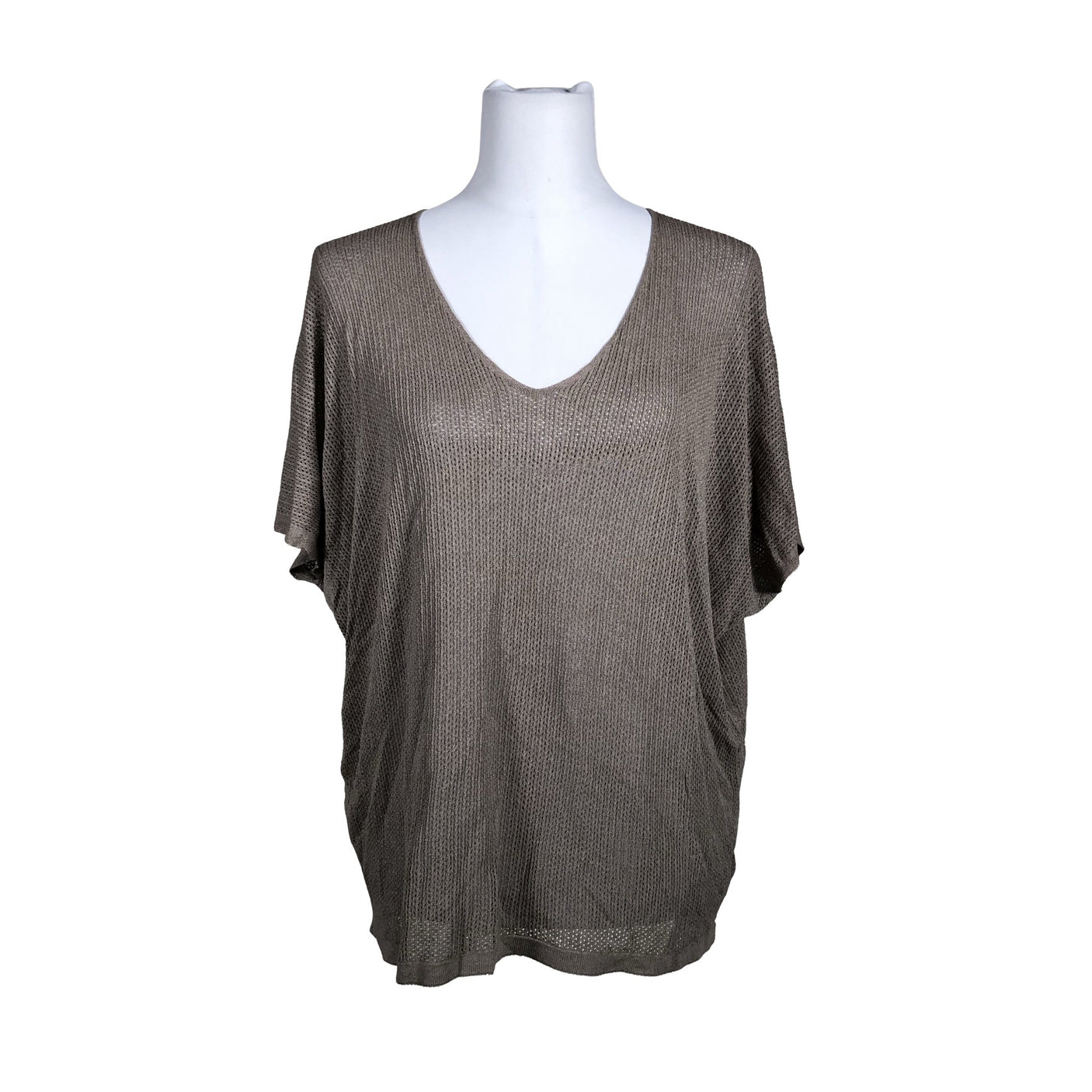 Unisex Bohemiana - Short-sleeved blouse, size 40 - Brown (1)