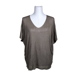 Unisex Bohemiana - Short-sleeved blouse, size 40 - Brown (1)