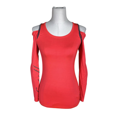 Unisex Casall - Sports shirt, long sleeve, size 34 - Red ()