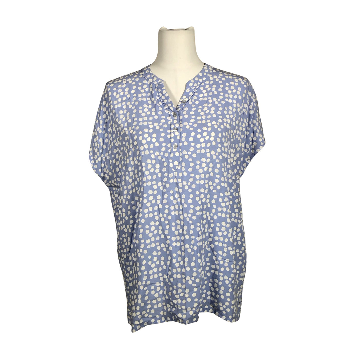 Unisex Luhta - Short-sleeved blouse, size 40 - Light blue (1)