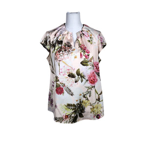 Unisex Comma - Short-sleeved blouse, size 40 - Light pink (1)