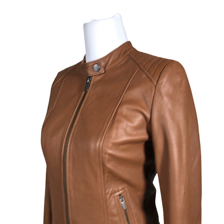 Unisex Marcs - Leather jacket, size 36 - Brown (2)