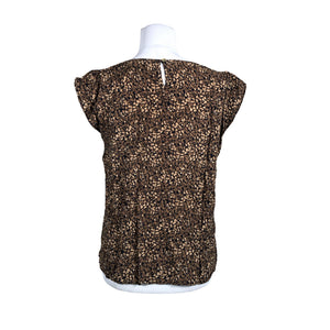 Unisex Opus - Short-sleeved blouse, size 38 - Brown (2)