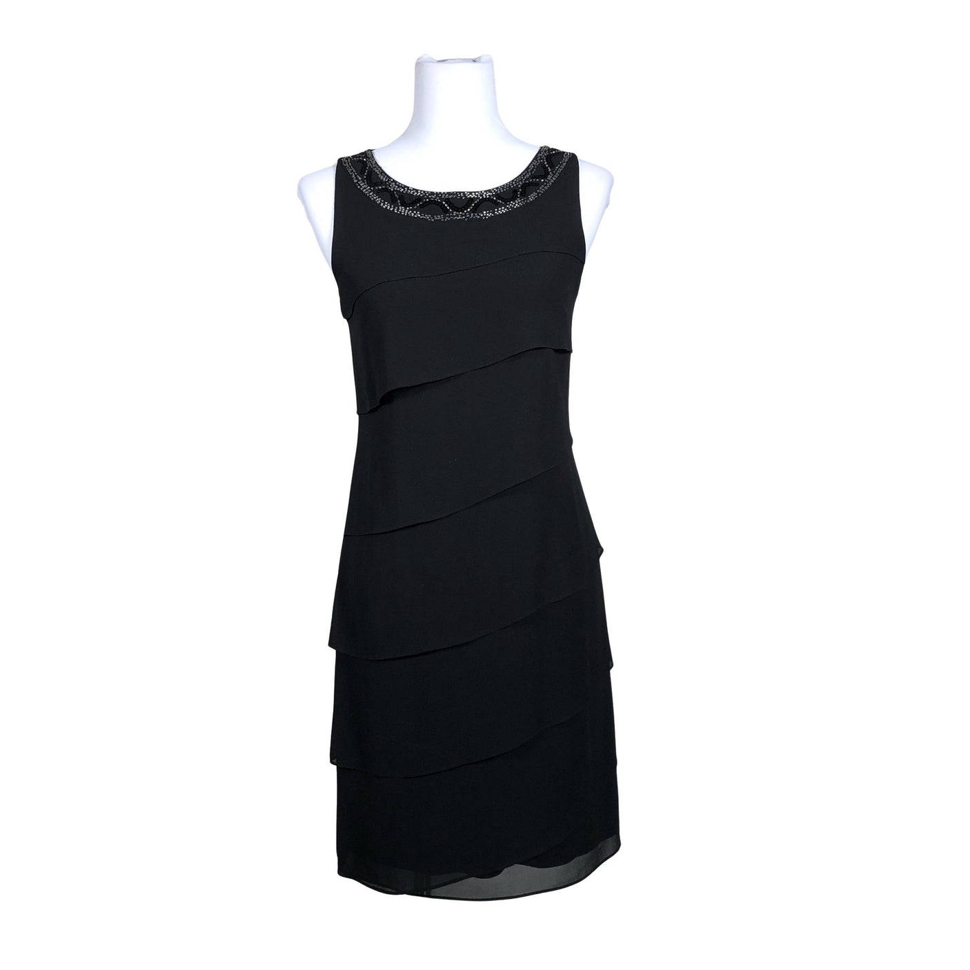 Unisex s.Oliver - Schiffon dress, size 34 - Black (1)