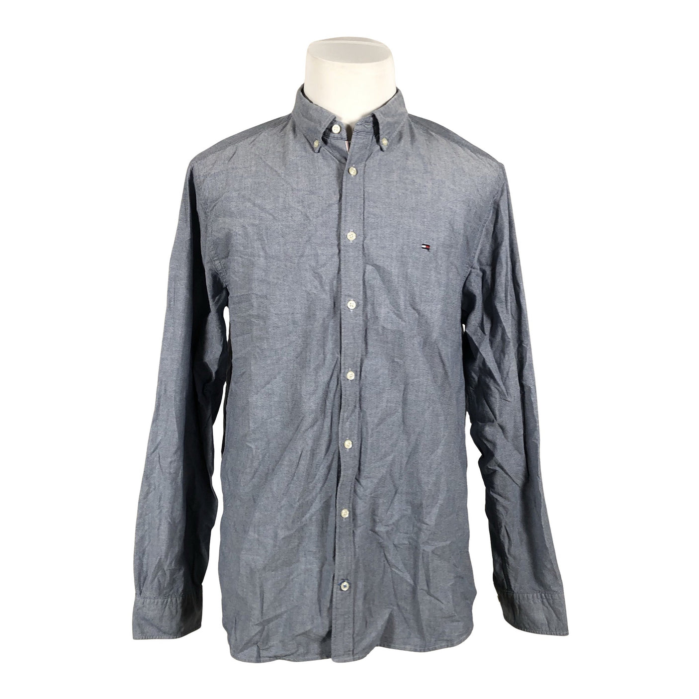 Unisex Tommy Hilfiger - Collared shirt, size XL - Blue (1)