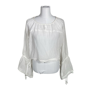 Unisex by Malene Birger - Blouse, size 36 - White (1)