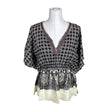 Unisex Bohemiana - Short-sleeved blouse, size 38 - Black ()