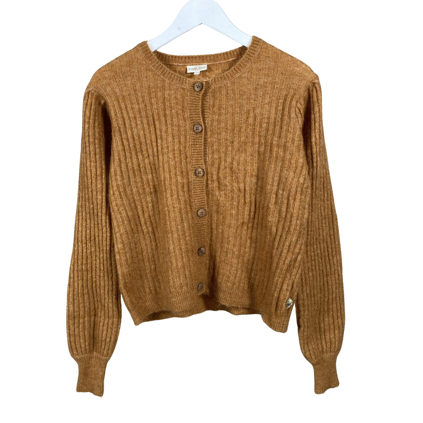 Unisex POMPdeLUX - Cardigan, size 158 - 164 - Brown (1)