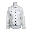 Unisex Modest - Denim jacket, size 40 - White ()