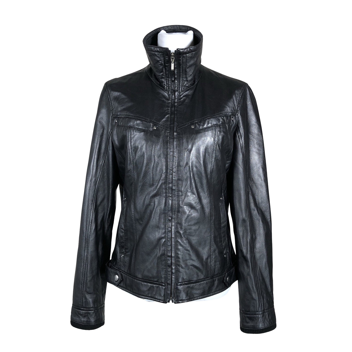 Unisex Big-L - Leather jacket, size 40 - Black (1)