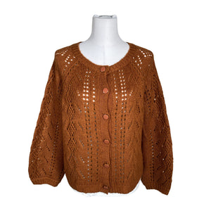 Unisex Rihoas - Cardigan, size 36 - Brown (1)