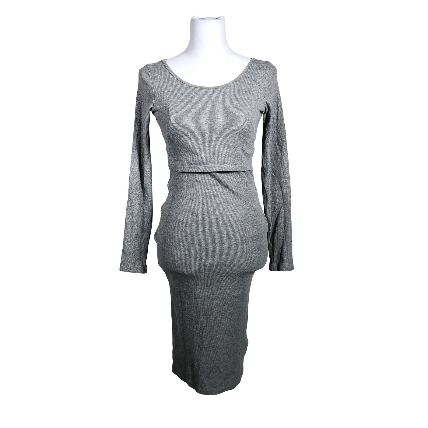 Unisex H&M Mama - Tricot dress, size 36 - Gray (1)