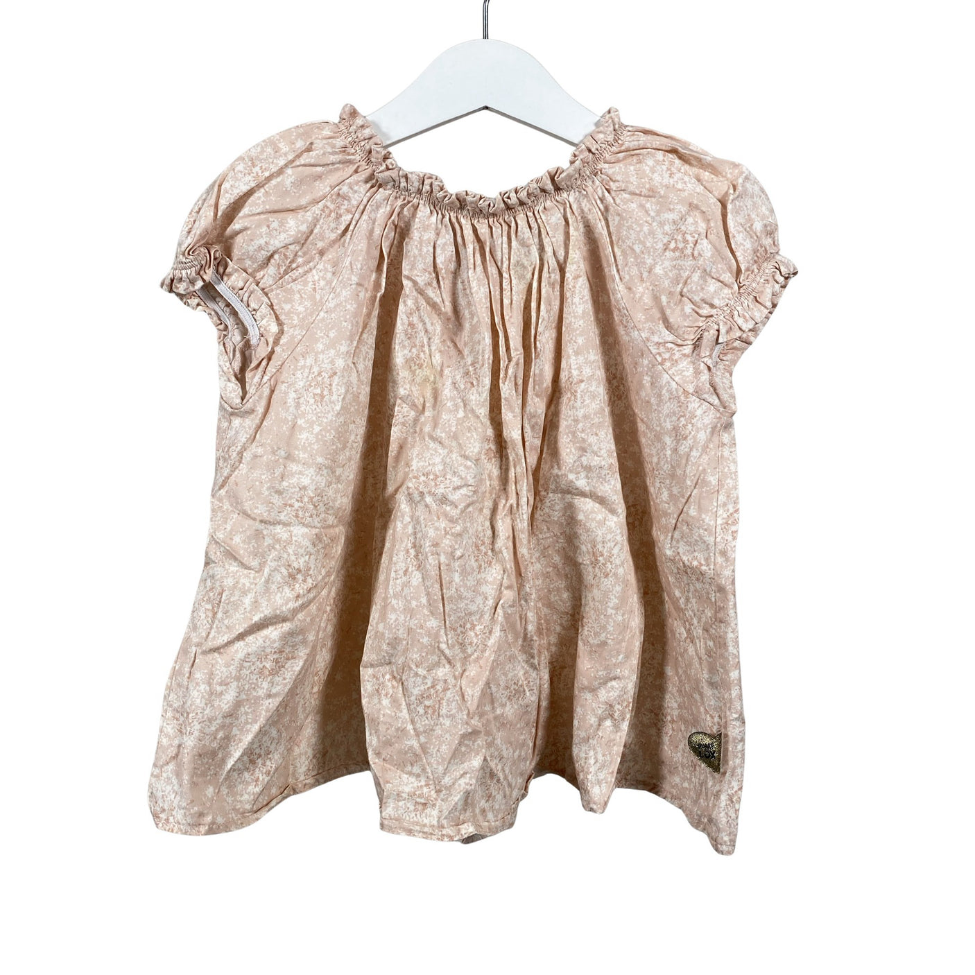 Unisex POMPdeLUX - Short-sleeved blouse, size 98 - 104 - Light pink (1)