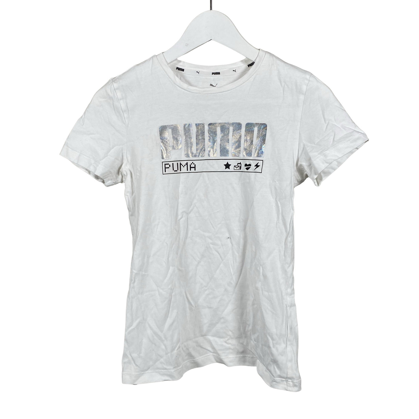 Unisex Puma - T-shirt, size 158 - 164 - White (1)